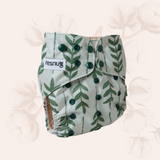Resnug Pocket Cloth Diaper — Sage Garden | Organic Waffle Cotton Lining, One-Size