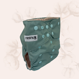 Resnug Pocket Cloth Diaper — Quiet Cove Solid | Organic Waffle Cotton Lining, One-Size