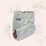 Resnug Pocket Cloth Diaper — Fresh Linen Solid | Organic Waffle Cotton Lining, One-Size