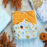 Resnug Pocket Cloth Diaper — Pumpkin Patch | Waffle Cotton Lining, One-Size
