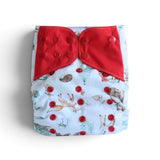 Resnug Pocket Cloth Diaper — Christmas Nature 2026  | Waffle Cotton Lining, One-Size