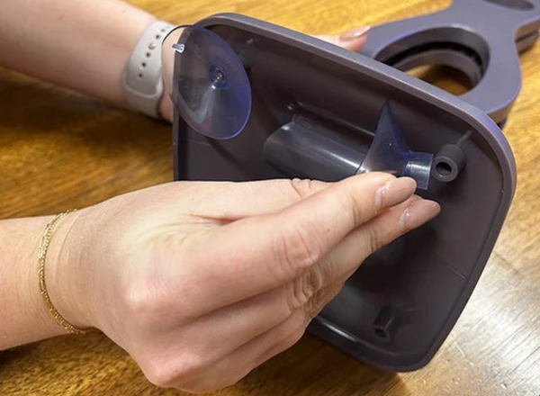 Attach the suction cups